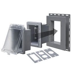 non-metallic weatherproof recessed box and while-in-use cover kit menards|TayMac .